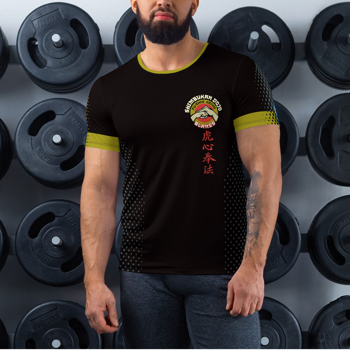 SHIMBUKAN DOJO · Camiseta deportiva m/corta·Hombre · Premium·Full Print-290x1ipi