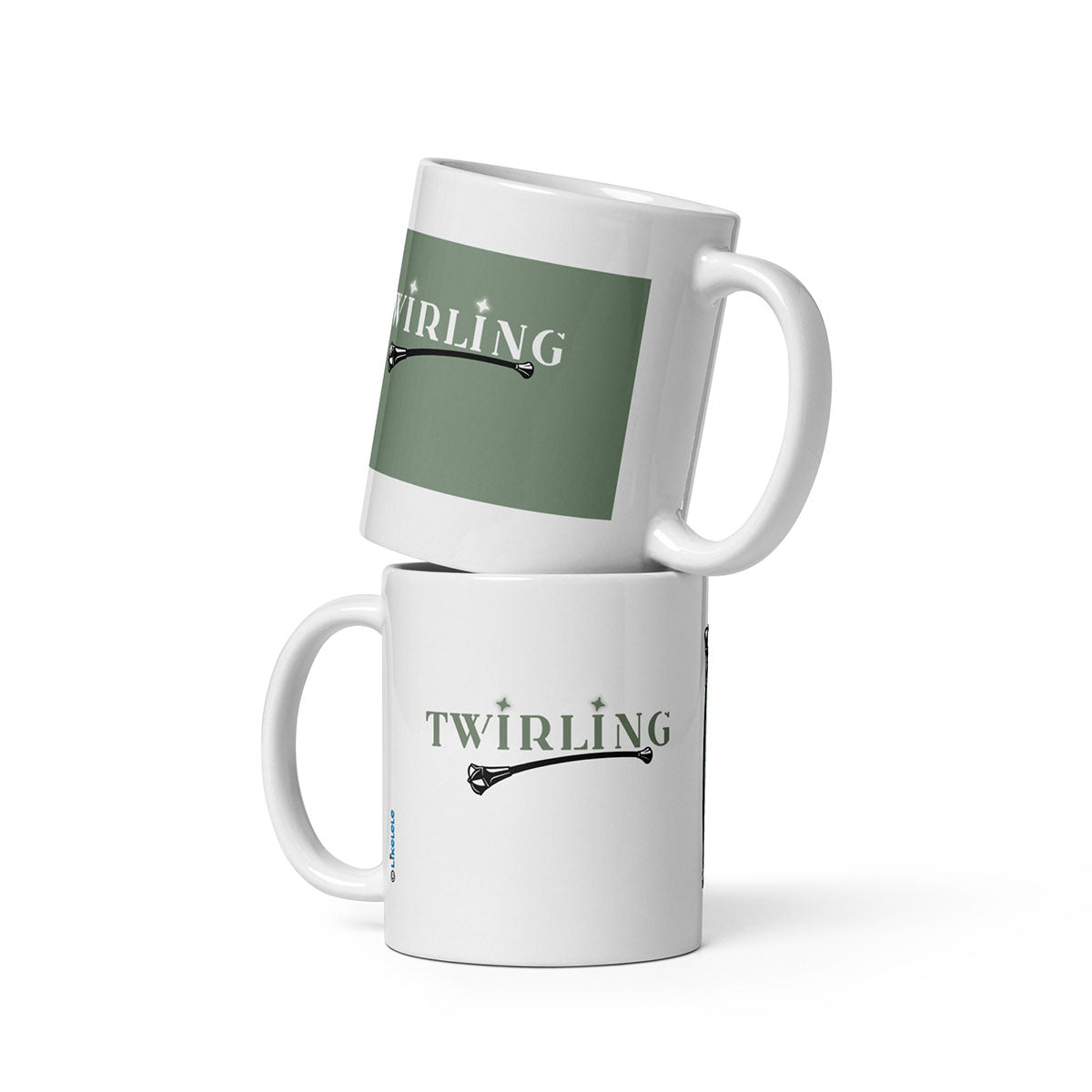 TWIRLING · Taza de cerámica 33cl · Medium·White-115x