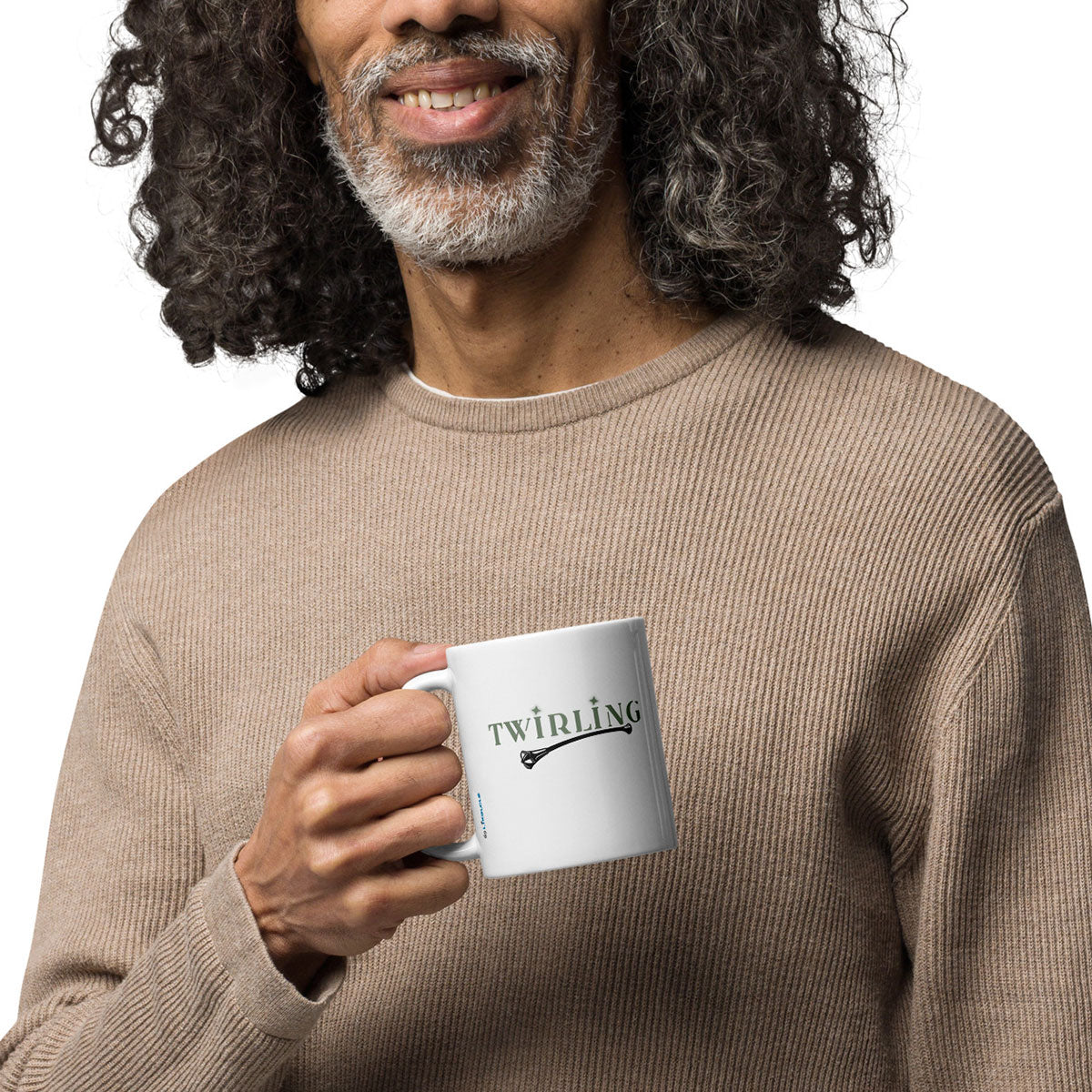 TWIRLING · Taza de cerámica 33cl · Medium·White-115x