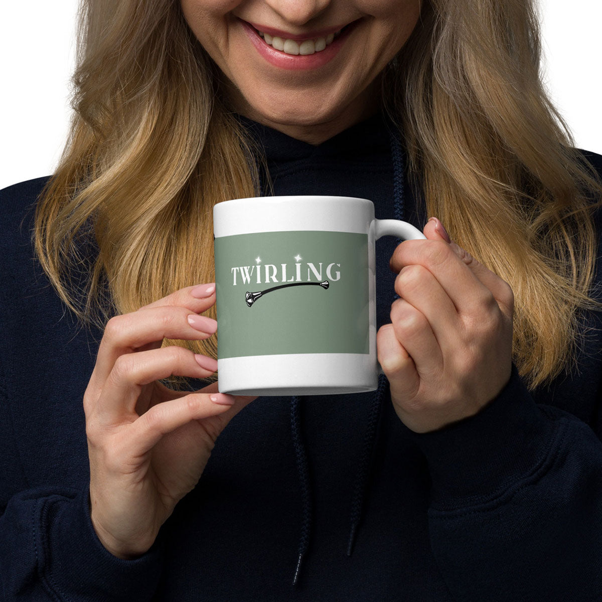 TWIRLING · Taza de cerámica 33cl · Medium·White-115x