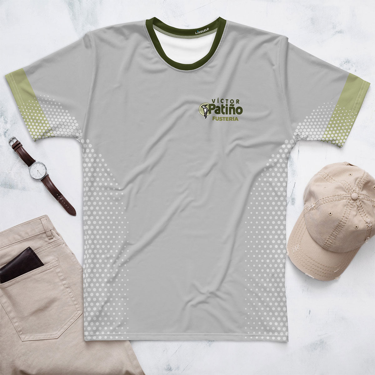 VÍCTOR PATIÑO Fusteria · Camiseta m/corta·Hombre · Premium·Full Print-297x1ipi
