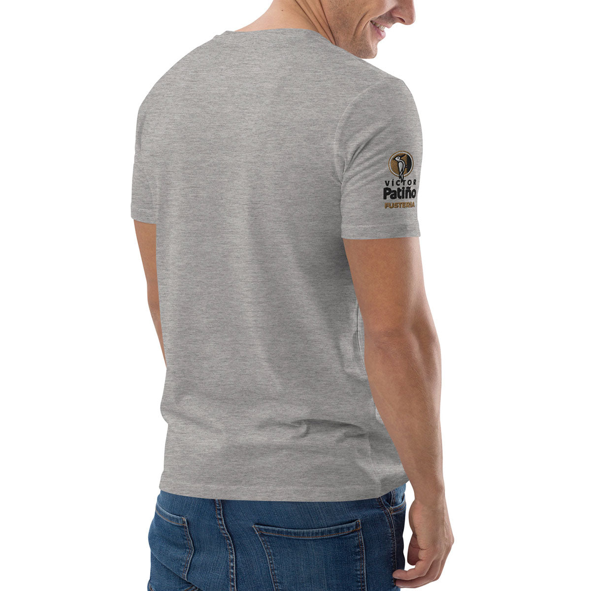 VÍCTOR PATIÑO Fusteria · Camiseta m/corta·Hombre/Unisex · Medium·Heather Grey-313b1fm