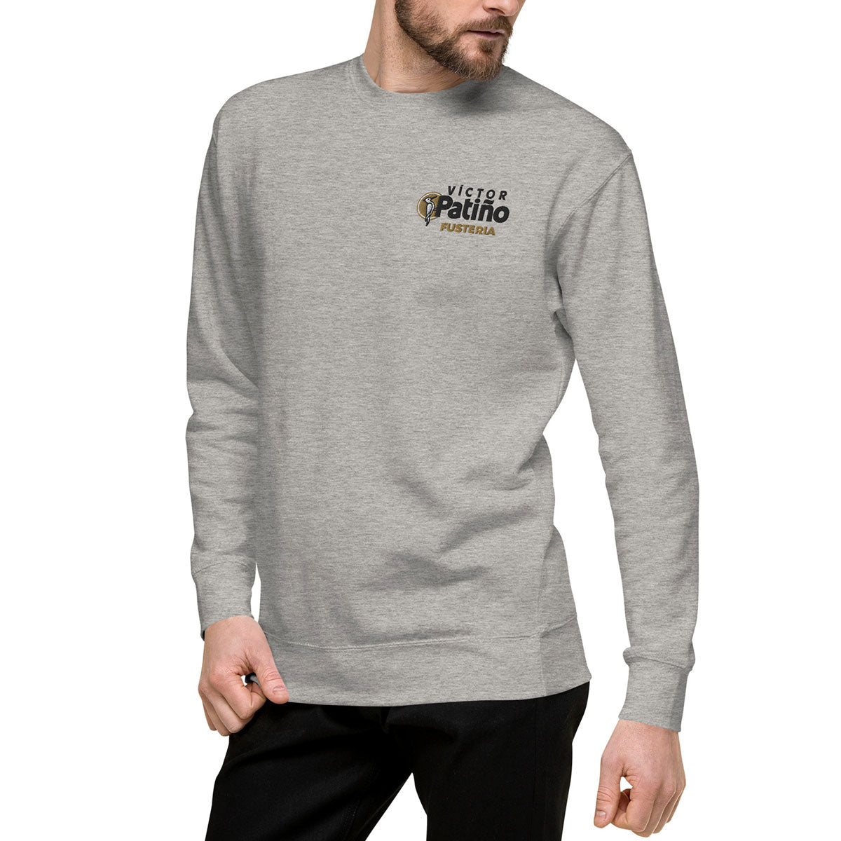 VÍCTOR PATIÑO Fusteria · Sudadera·Hombre/Unisex · MEDIUM·Carbon Grey-440b1f