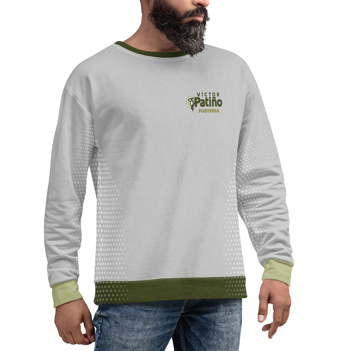 VÍCTOR PATIÑO Fusteria · Sudadera·Hombre/Unisex · Premium·Full Print-298x1ipi