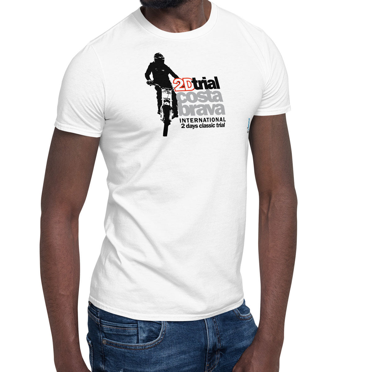 TRIAL COSTA BRAVA · Camiseta m/corta·Hombre/Unisex · Basic·Blanco-129a1
