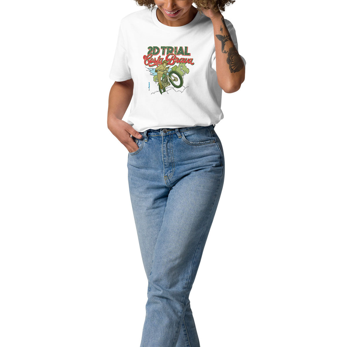 TRIAL COSTA BRAVA · Camiseta m/corta·Mujer/Unisex · Medium·Blanco-132a2