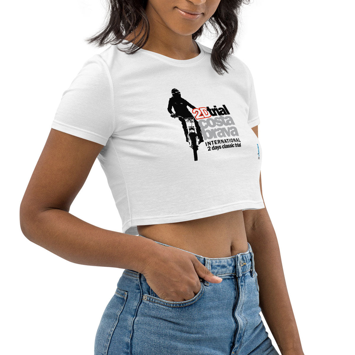 TRIAL COSTA BRAVA · Crop Top m/corta·Mujer · Medium·Blanco-123a