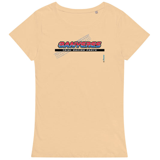 BANYERES TRIAL RACING PARTS · Camiseta m/corta·cuello ancho·Mujer · Medium·Arena-154a