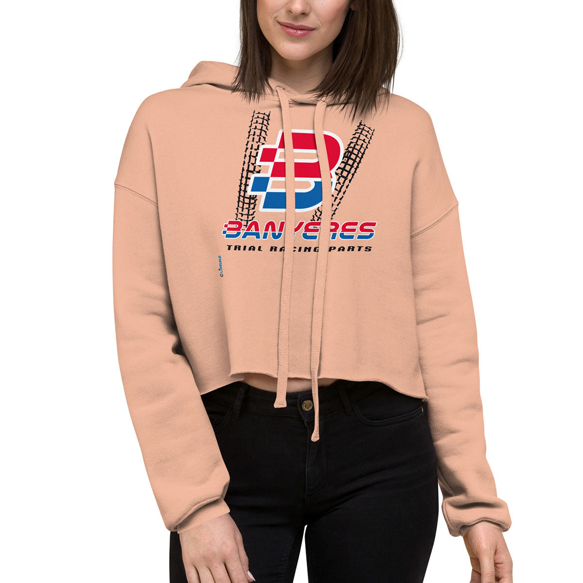 BANYERES TRIAL RACING PARTS · Sudadera corta capucha·Mujer · Medium·Peach-207a2f