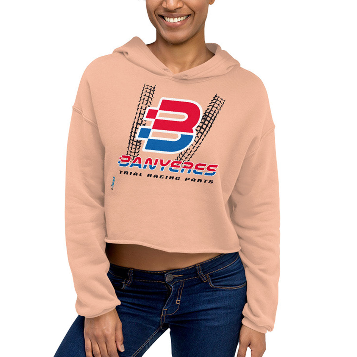 BANYERES TRIAL RACING PARTS · Sudadera corta capucha·Mujer · Medium·Peach-207a2f