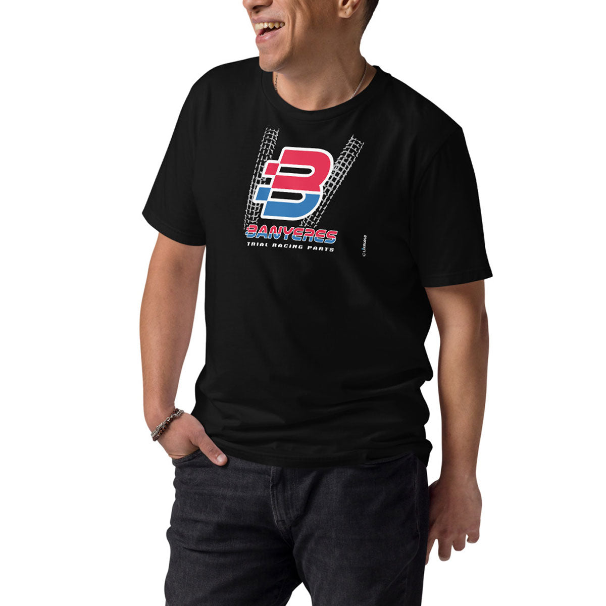 BANYERES TRIAL RACING PARTS · Camiseta m/corta·Hombre/Unisex · Medium·Negro-152c1