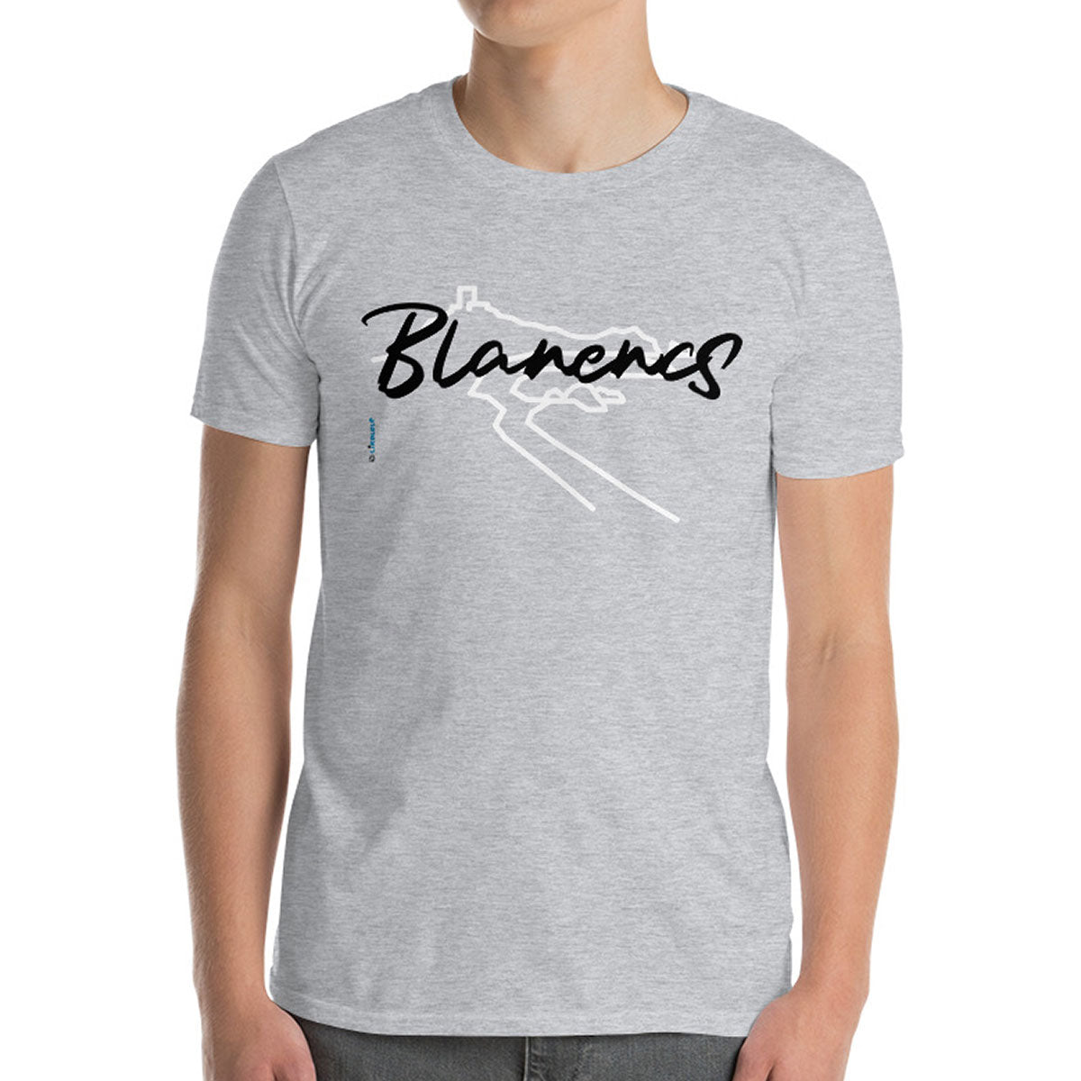 BLANENCS · Camiseta m/corta·Hombre/Unisex · Basic·Gris1 jaspeado-100b
