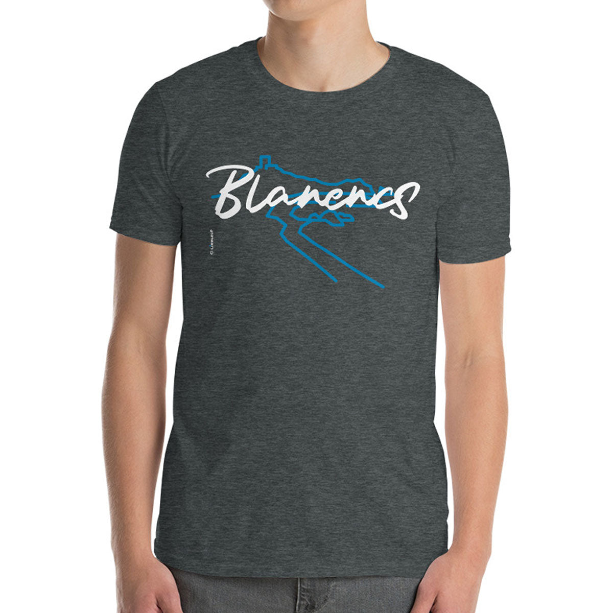 BLANENCS · Camiseta m/corta·Hombre/Unisex · Basic·Gris3 jaspeado-100c3
