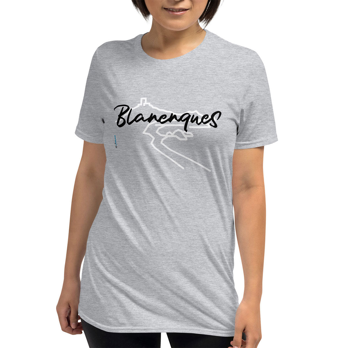 BLANENQUES · Camiseta m/corta·Mujer/Unisex · Basic·Gris1 jaspeado-101b