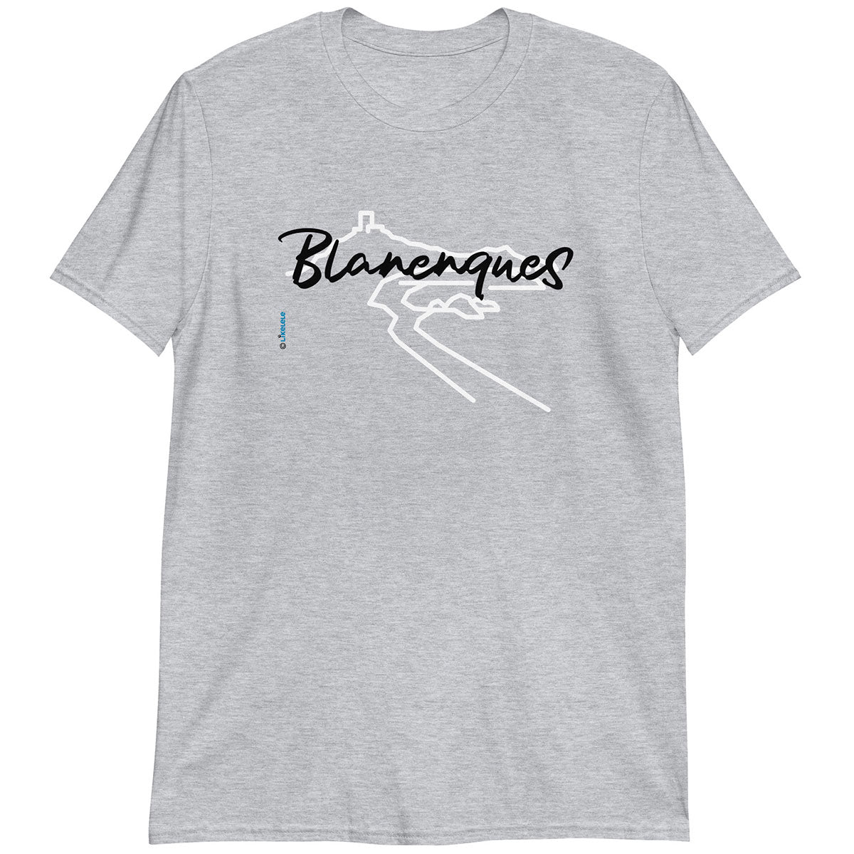 BLANENQUES · Camiseta m/corta·Mujer/Unisex · Basic·Gris1 jaspeado-101b