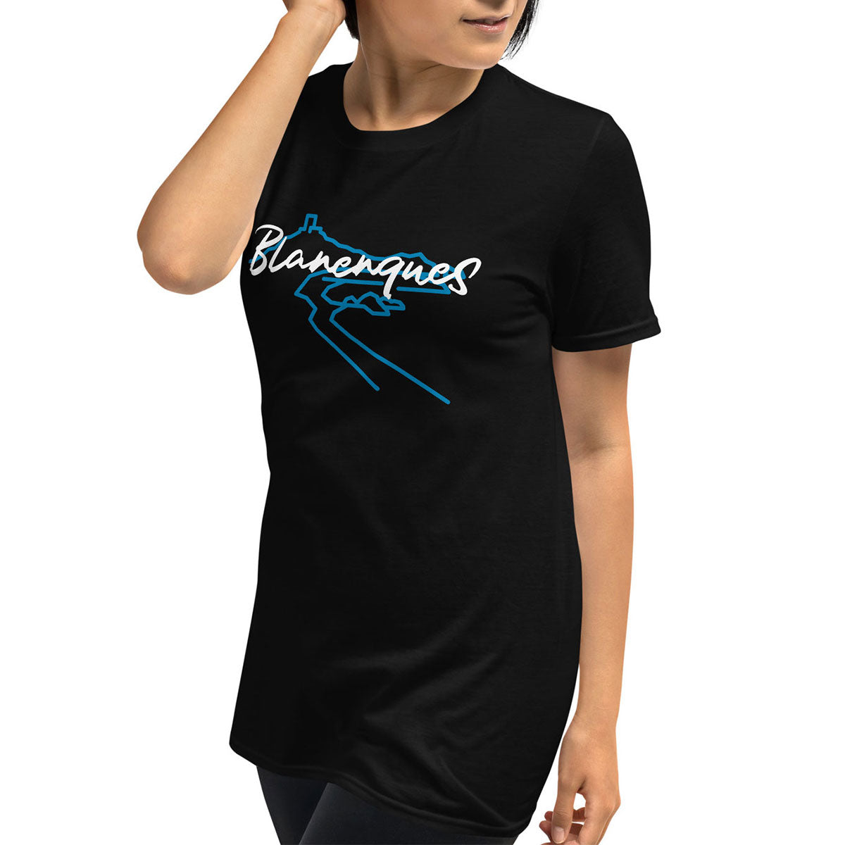 BLANENQUES · Camiseta m/corta·Mujer/Unisex · Basic·Negro-101c1