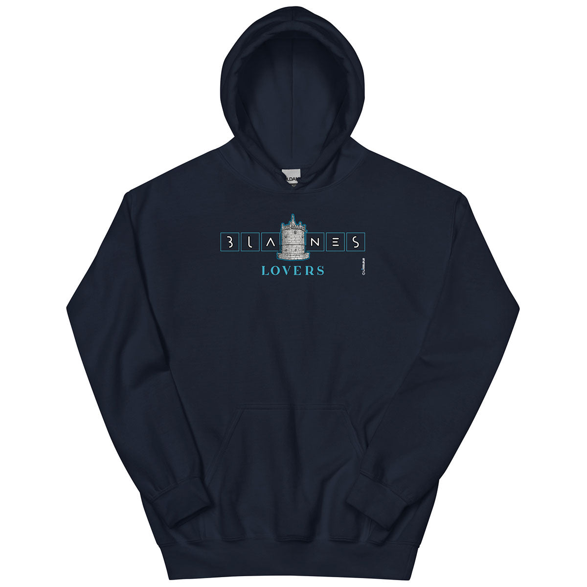 BLANES Font Gòtica · Sudadera capucha·Hombre/Unisex · Basic·Navy-216c1f