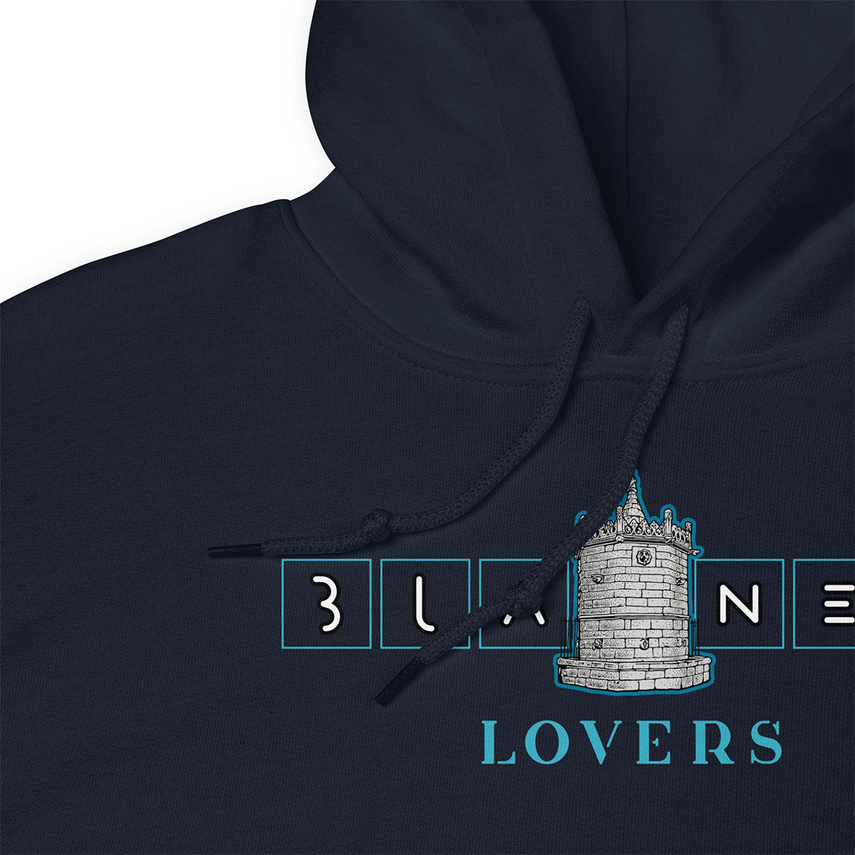 BLANES Font Gòtica · Sudadera capucha·Hombre/Unisex · Basic·Navy-216c1f