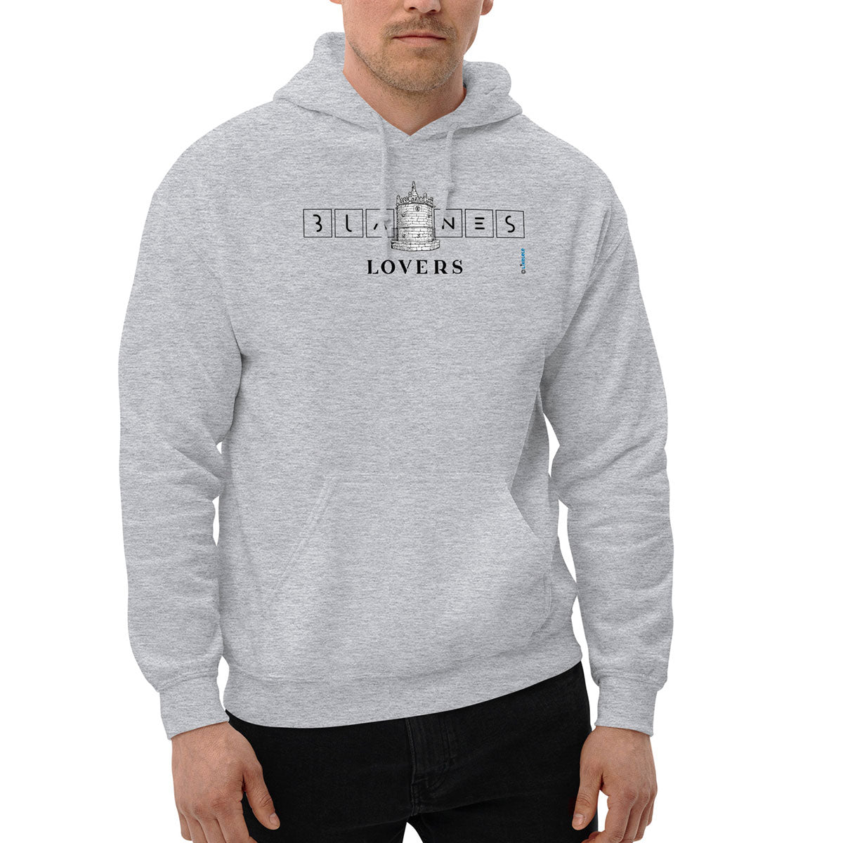 BLANES Font Gòtica · Sudadera capucha·Hombre/Unisex · Basic·Sport Grey-215a1f