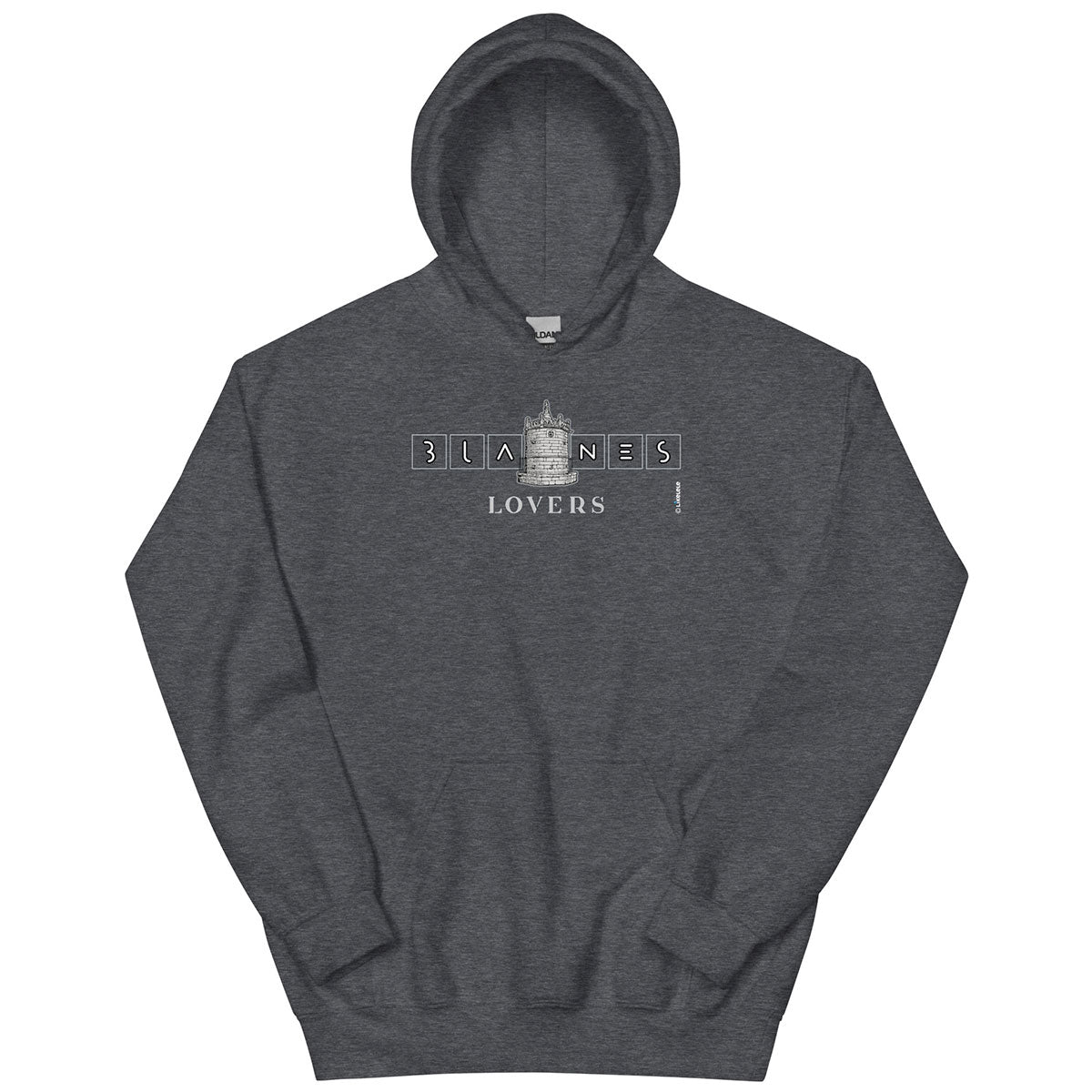 BLANES Font Gòtica · Sudadera capucha·Mujer/Unisex · Basic·Dark Heather-215c2f