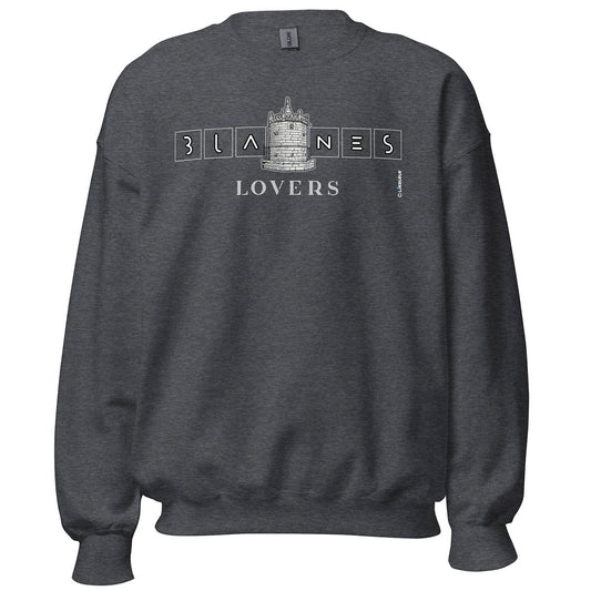 BLANES Font Gòtica · Sudadera·Hombre/Unisex · Basic·Dark Heather-214c1f