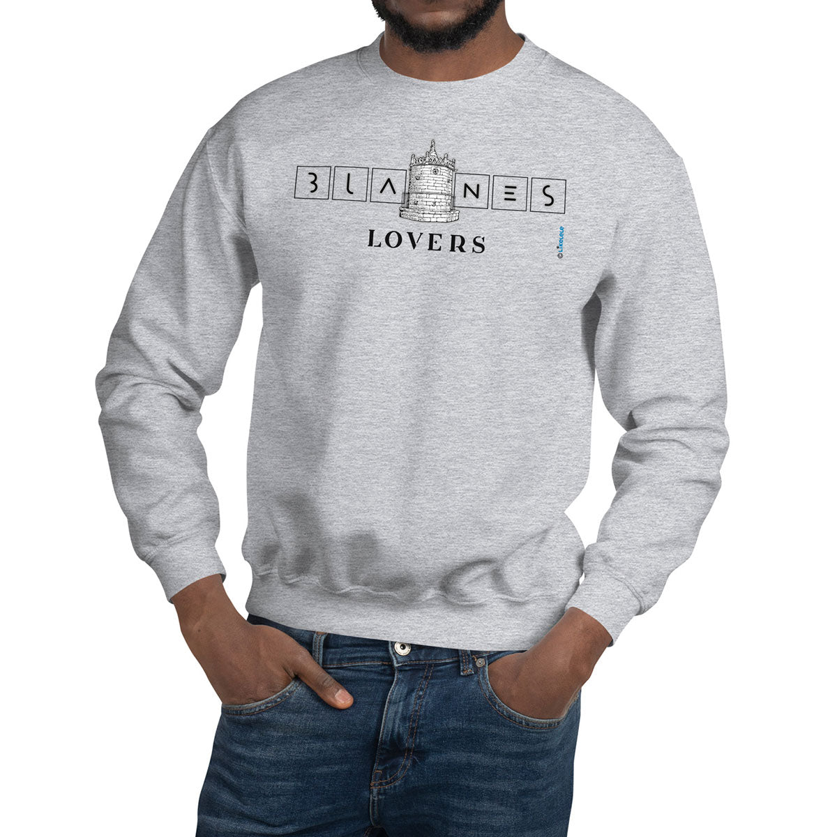 BLANES Font Gòtica · Sudadera·Hombre/Unisex · Basic·Sport Grey-213a1f