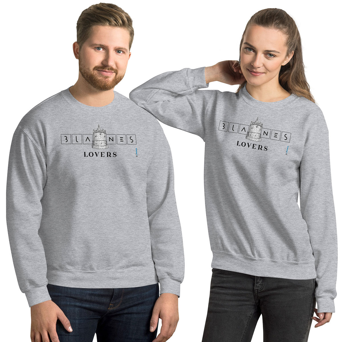 BLANES Font Gòtica · Sudadera·Hombre/Unisex · Basic·Sport Grey-213a1f