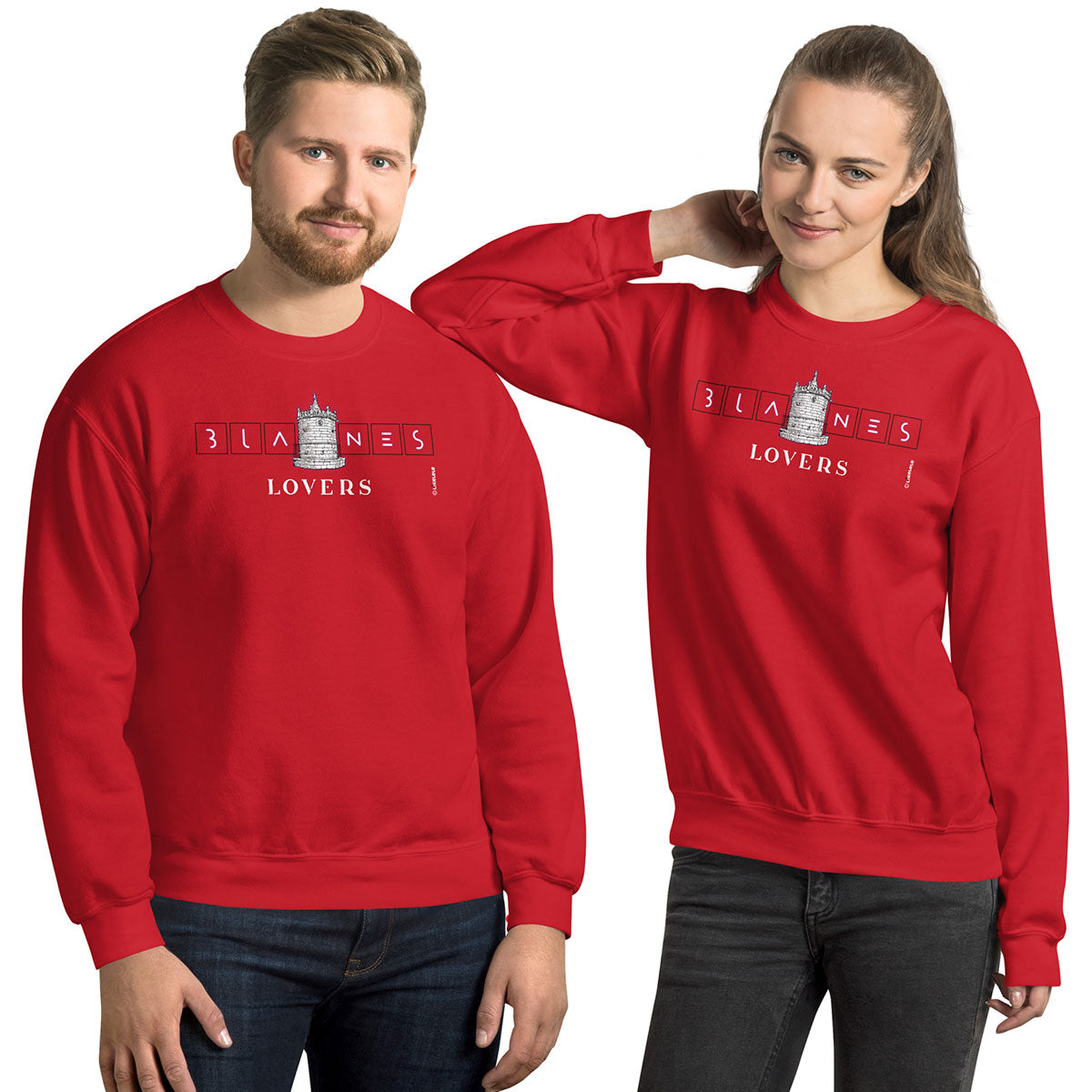 BLANES Font Gòtica · Sudadera·Mujer/Unisex · Basic·Red-213b2f