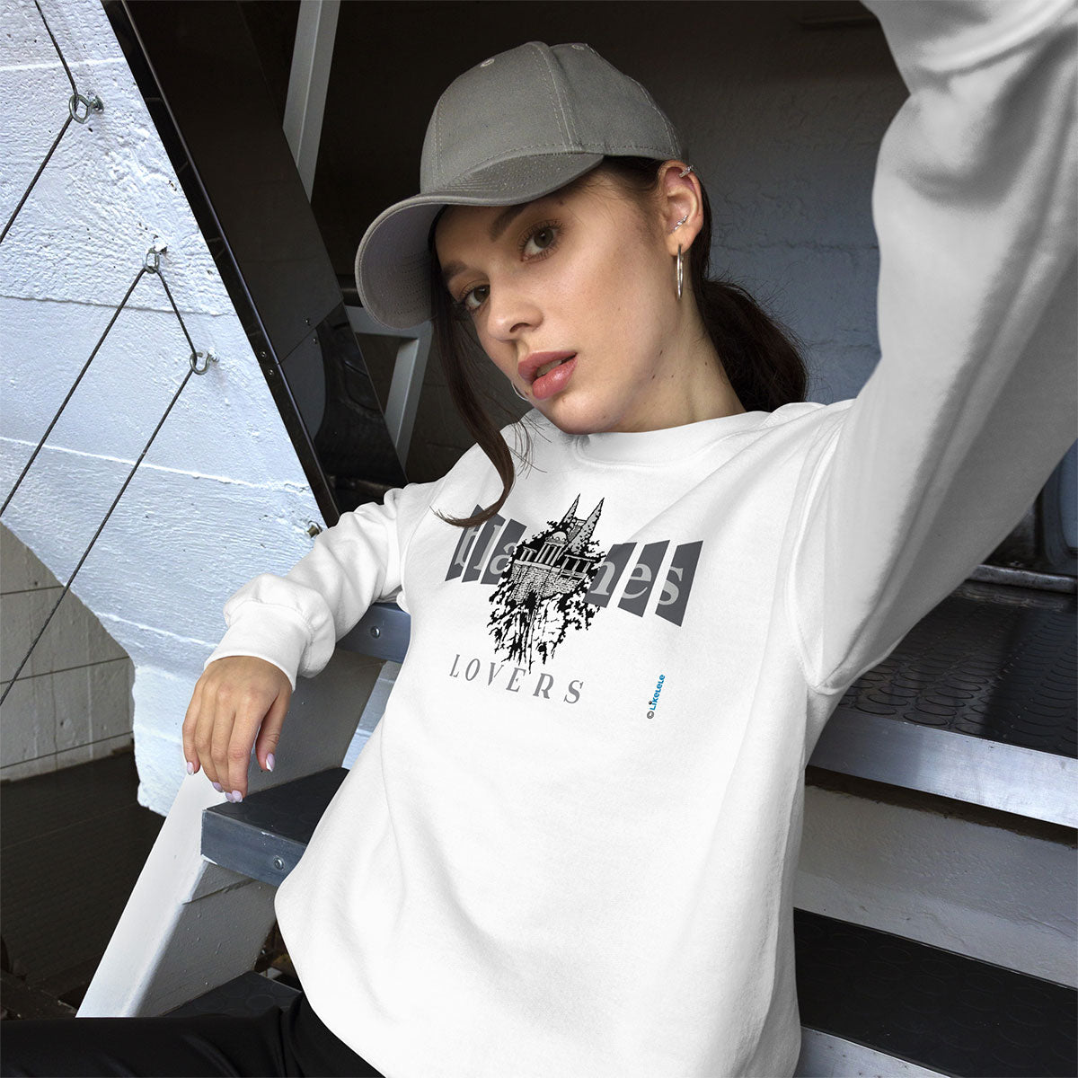 BLANES Jardí Botànic · Sudadera·Hombre/Unisex · Basic·White-221a1f