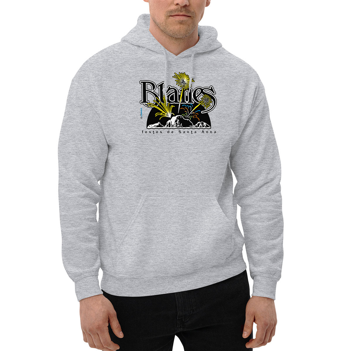 BLANES Sa Palomera · Sudadera capucha·Hombre/Unisex · Basic·Sport Grey-210a1f