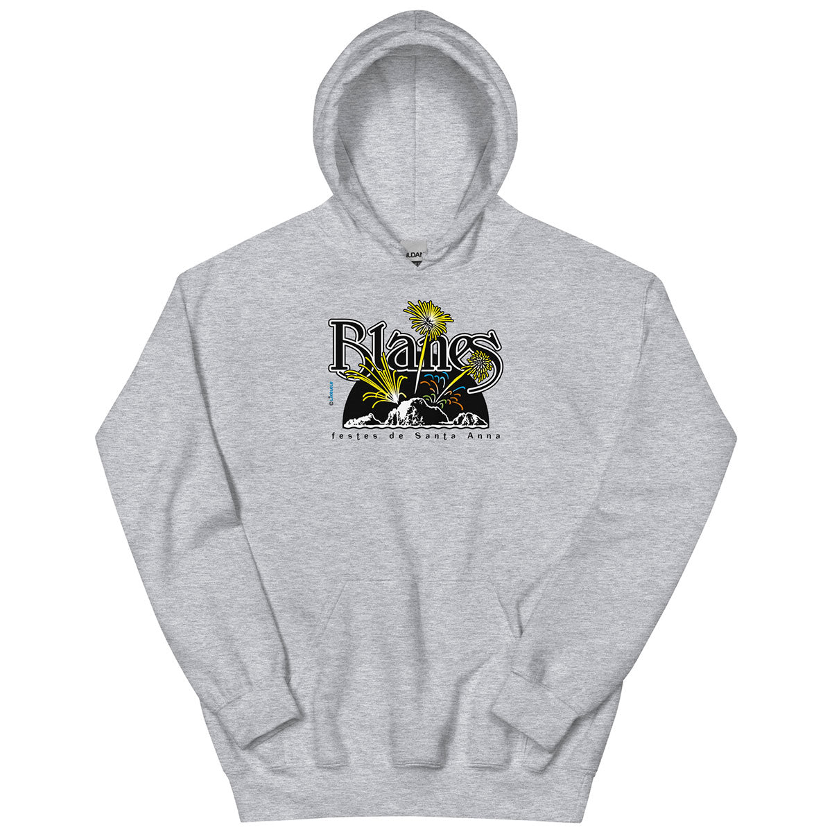BLANES Sa Palomera · Sudadera capucha·Hombre/Unisex · Basic·Sport Grey-210a1f
