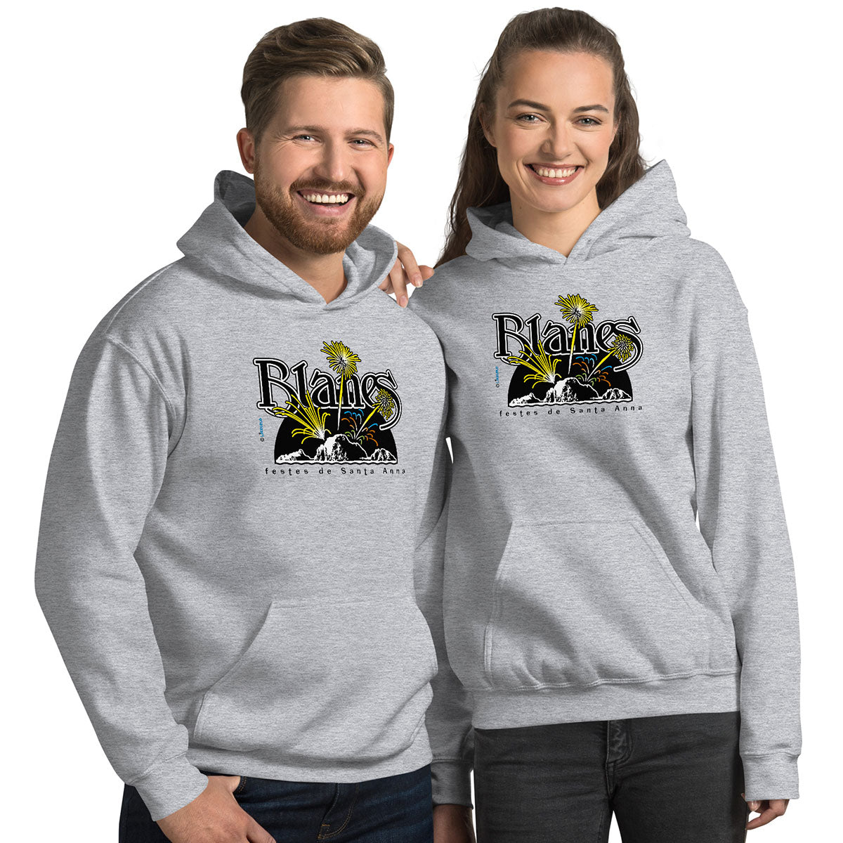 BLANES Sa Palomera · Sudadera capucha·Hombre/Unisex · Basic·Sport Grey-210a1f