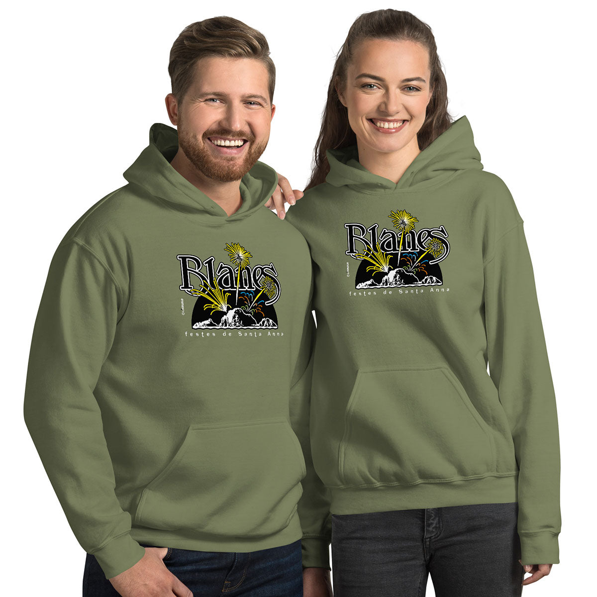 BLANES Sa Palomera · Sudadera capucha·Mujer/Unisex · Basic·Military Green-209b2f