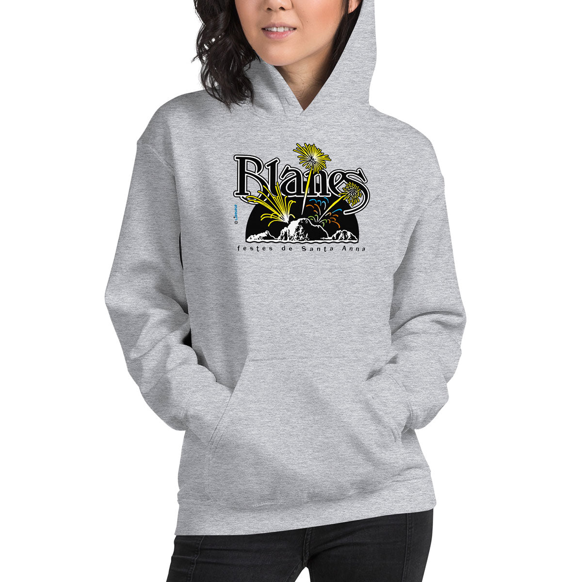 BLANES Sa Palomera · Sudadera capucha·Mujer/Unisex · Basic·Sport Grey-210a2f