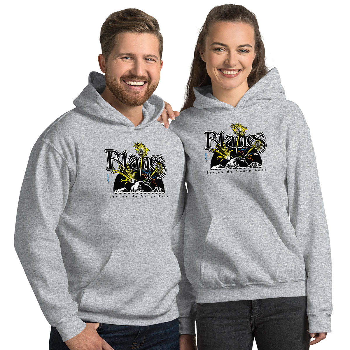 BLANES Sa Palomera · Sudadera capucha·Mujer/Unisex · Basic·Sport Grey-210a2f