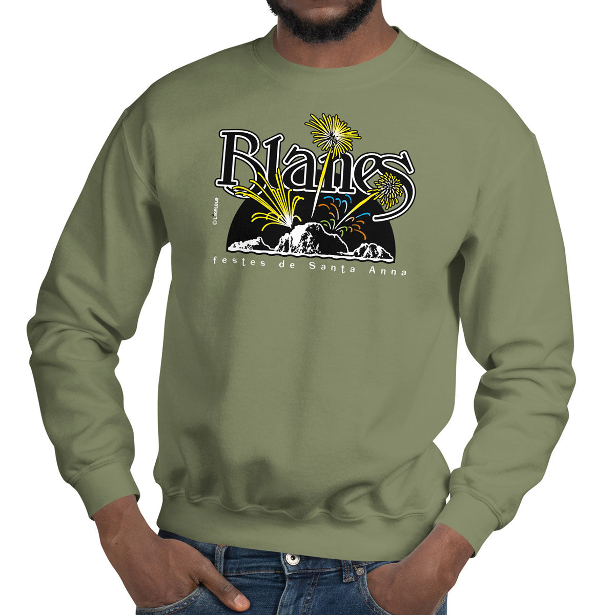 BLANES Sa Palomera · Sudadera·Hombre/Unisex · Basic·Military Green-211b1f