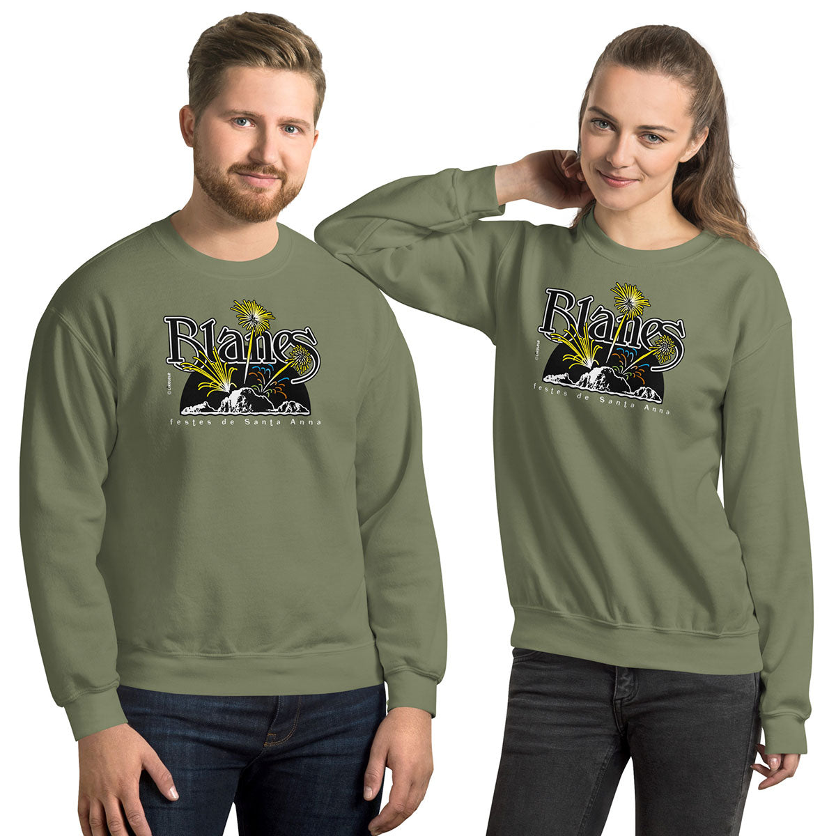 BLANES Sa Palomera · Sudadera·Hombre/Unisex · Basic·Military Green-211b1f