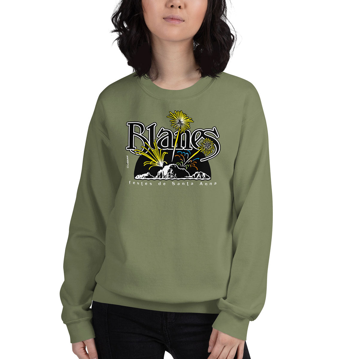 BLANES Sa Palomera · Sudadera·Mujer/Unisex · Basic·Military Green-211b2f