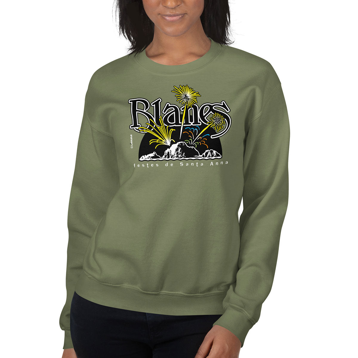 BLANES Sa Palomera · Sudadera·Mujer/Unisex · Basic·Military Green-211b2f