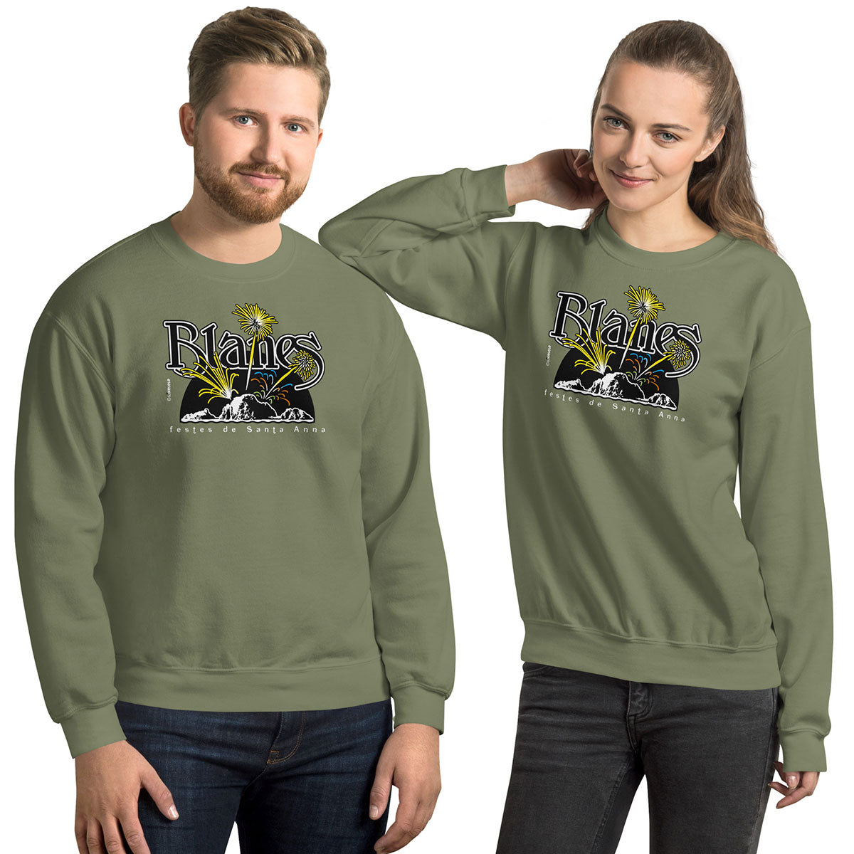 BLANES Sa Palomera · Sudadera·Mujer/Unisex · Basic·Military Green-211b2f