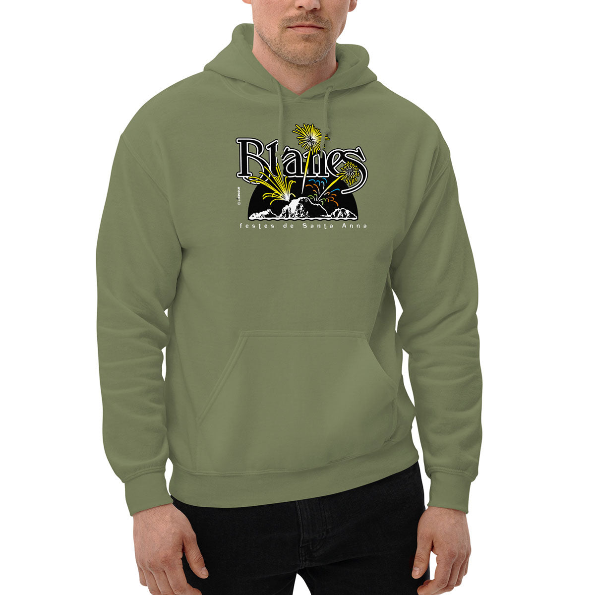 BLANES Sa Palomera · Sudadera capucha·Hombre/Unisex · Basic·Military Green-209b1f