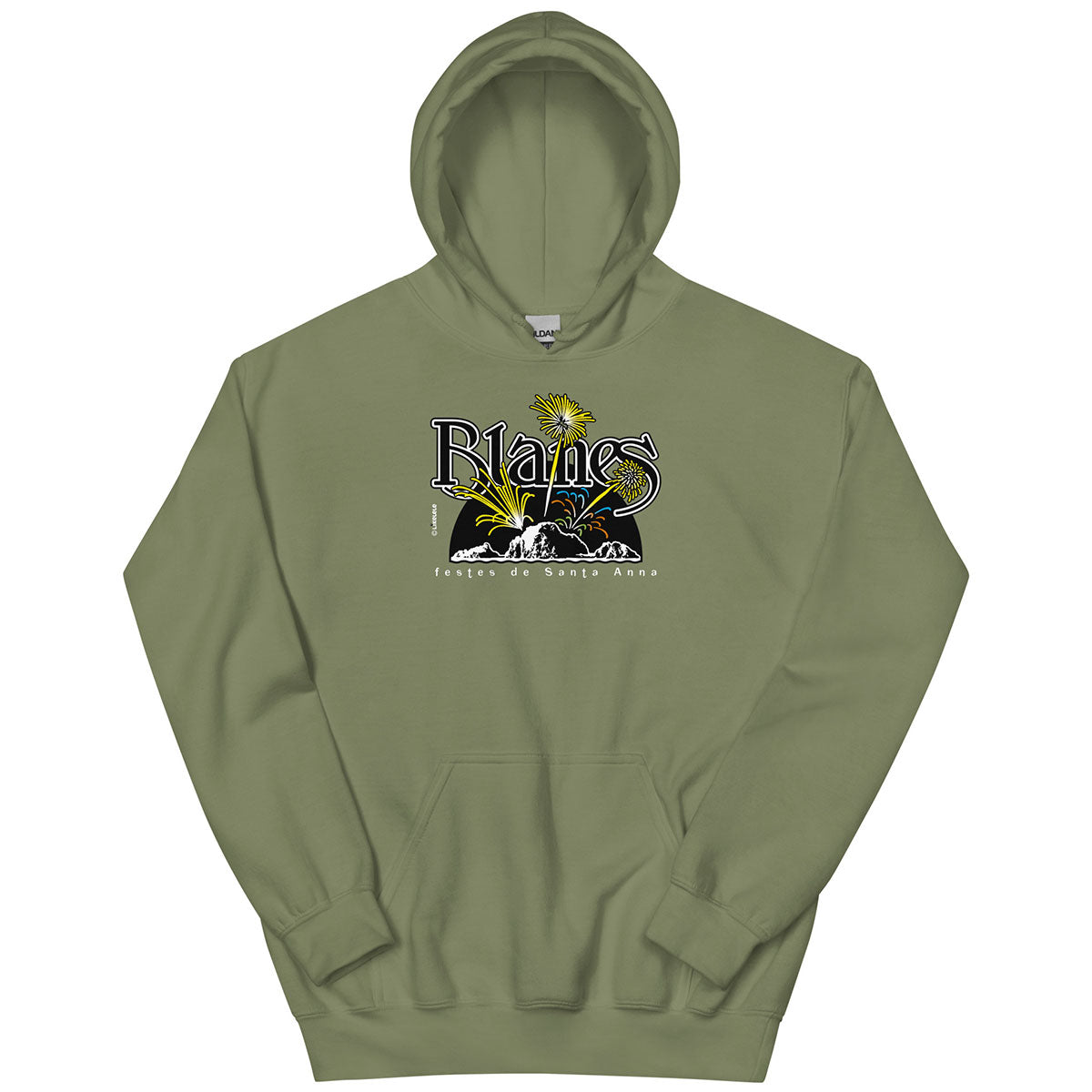 BLANES Sa Palomera · Sudadera capucha·Hombre/Unisex · Basic·Military Green-209b1f