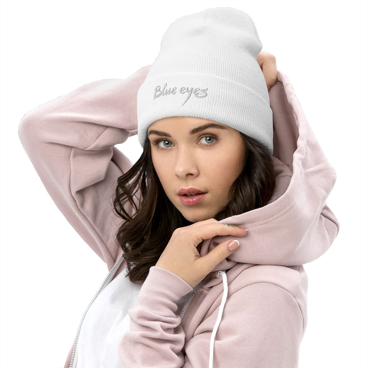 BLUE EYES · Gorro invierno·Unisex · Basic·White-240a4f