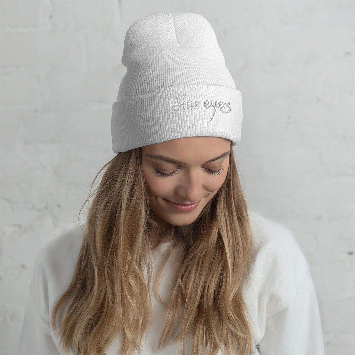 BLUE EYES · Gorro invierno·Unisex · Basic·White-240a4f