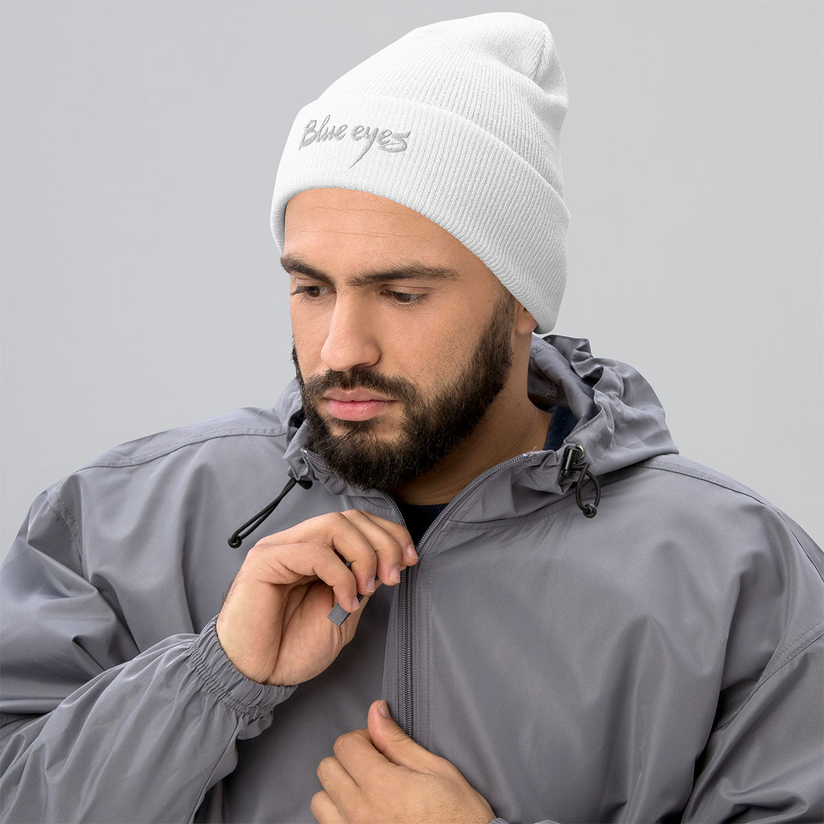 BLUE EYES · Gorro invierno·Unisex · Basic·White-240a4f