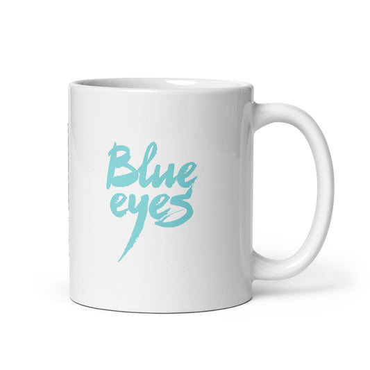 BLUE EYES · Taza de cerámica 33cl · Medium·White-217x4ip