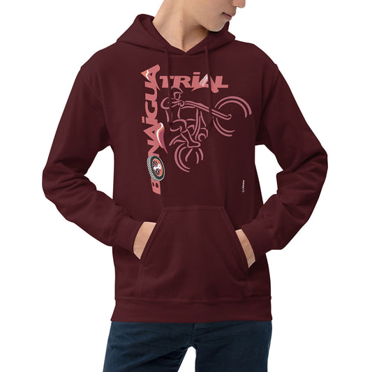 BONAIGUA TRIAL · Sudadera capucha·Hombre/Unisex · Basic·Maroon-176c1f