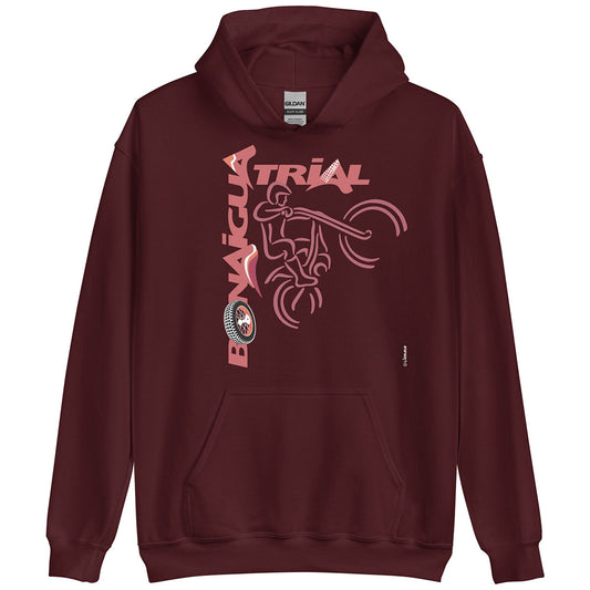 BONAIGUA TRIAL · Sudadera capucha·Hombre/Unisex · Basic·Maroon-176c1f