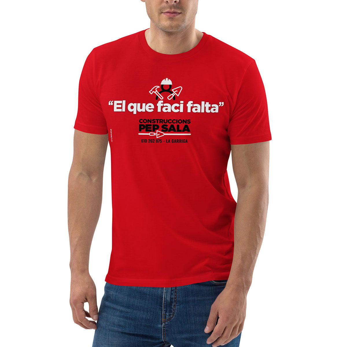 CONSTRUCCIONS PEP SALA · Camiseta m/corta·Hombre/Unisex · Medium·Rojo-145b1