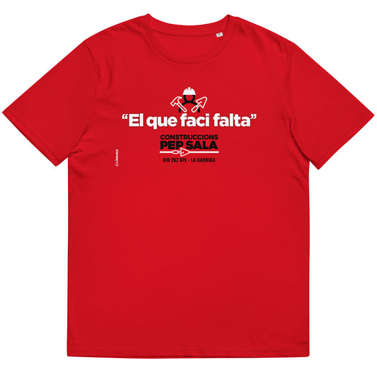 CONSTRUCCIONS PEP SALA · Camiseta m/corta·Mujer/Unisex · Medium·Rojo-145b2